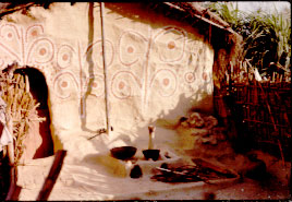Outdoor kitchen
                    of a home in the Rapki Valley, Nepal.